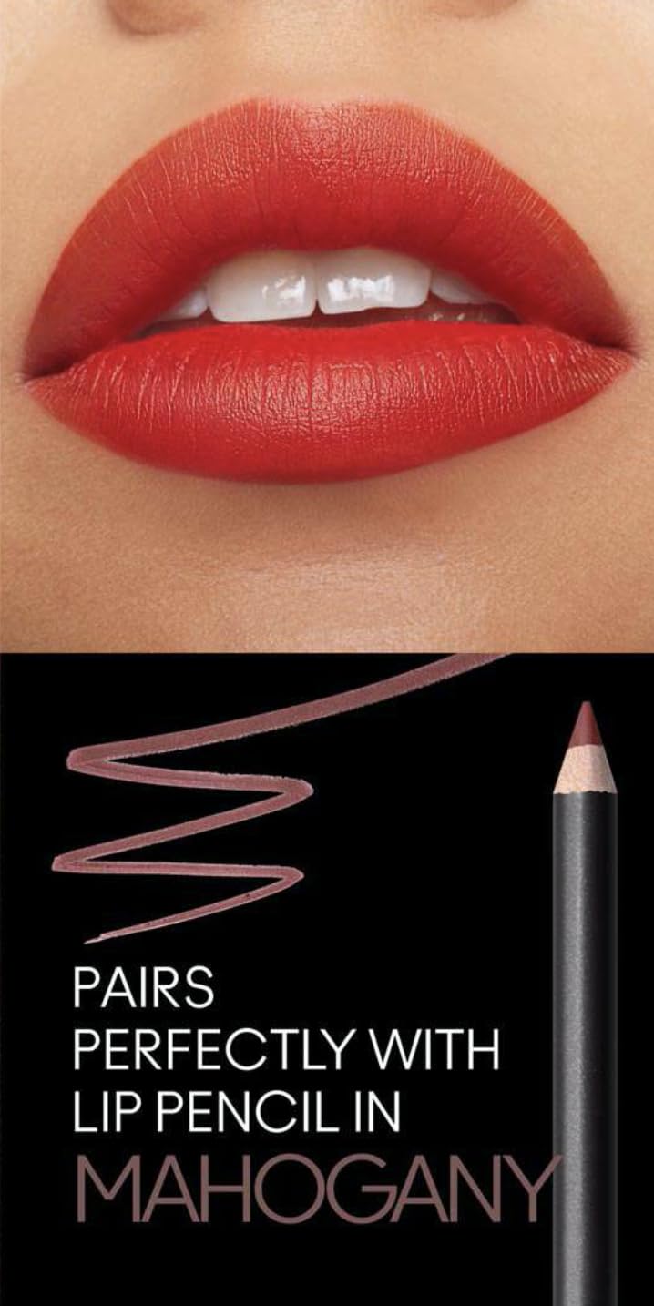 MAC Macximal Silky Matte Lipstick Overstatement orange shade for vibrant everyday look.