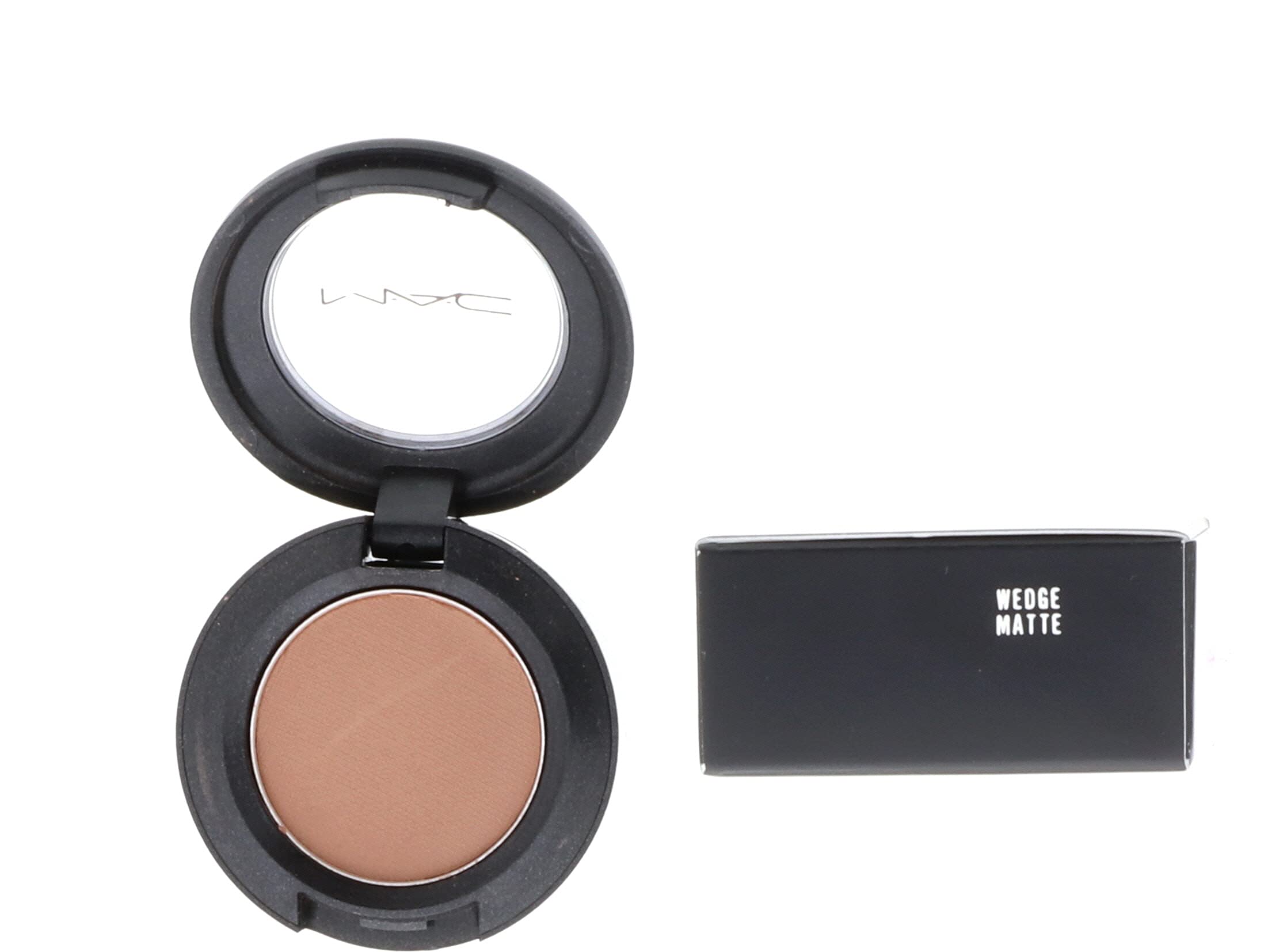 MAC Matte Eye Shadow Wedge packaging close-up showing premium finish.