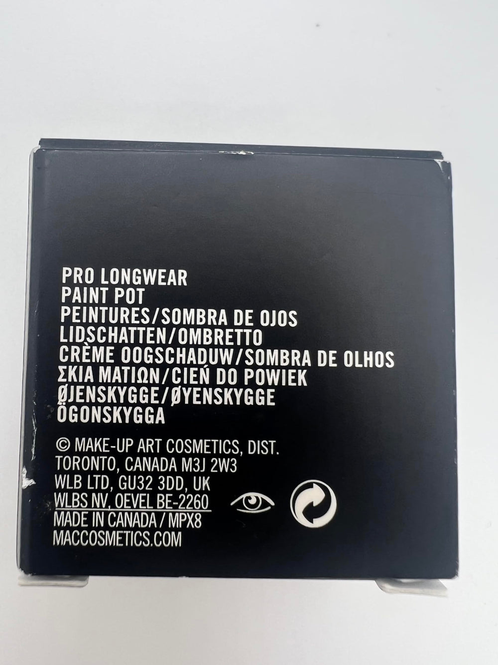 MAC Paint Pot Born To Beam packaging—compact 5 g pot for travel