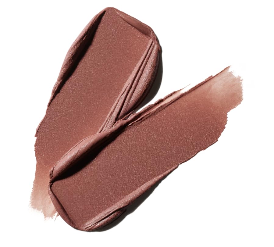 MAC Powder Kiss Lipcolour Taken texture closeup with soft-matte finish and hydration.