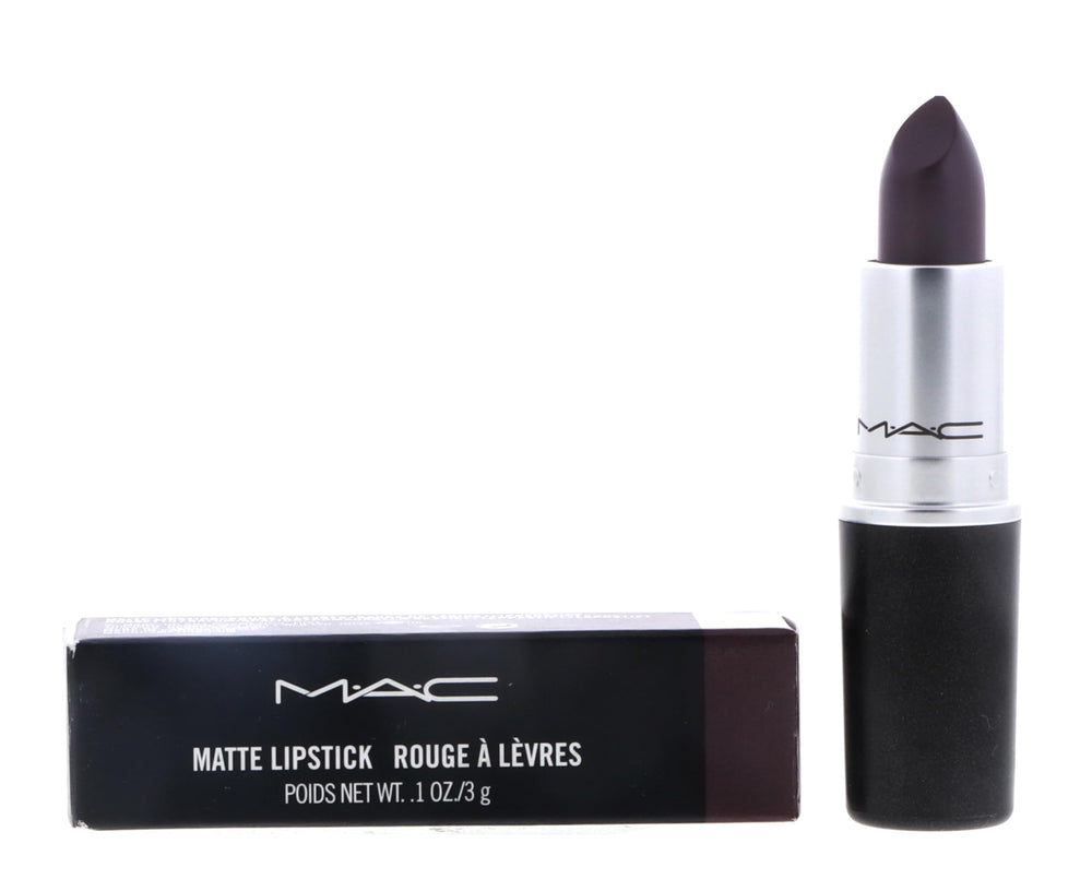 MAC Pro Lipstick Smoked Purple nib box front highlights authentic packaging and shade.