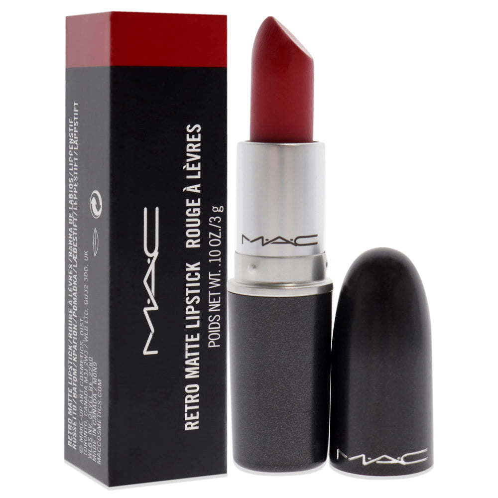 MAC Retro Matte texture closeup emphasizes cushiony feel and matte finish