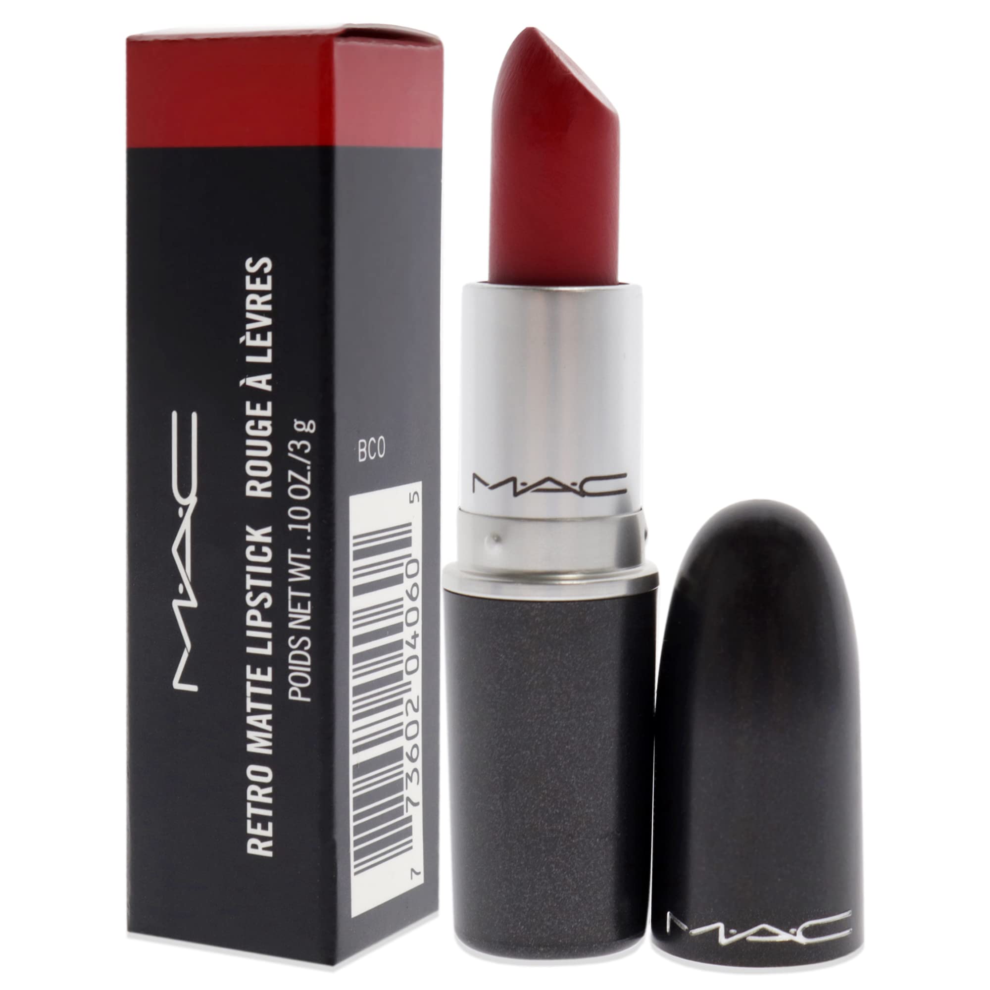 MAC Rub Ruby Woo long-wear test demonstrates durable lip definition