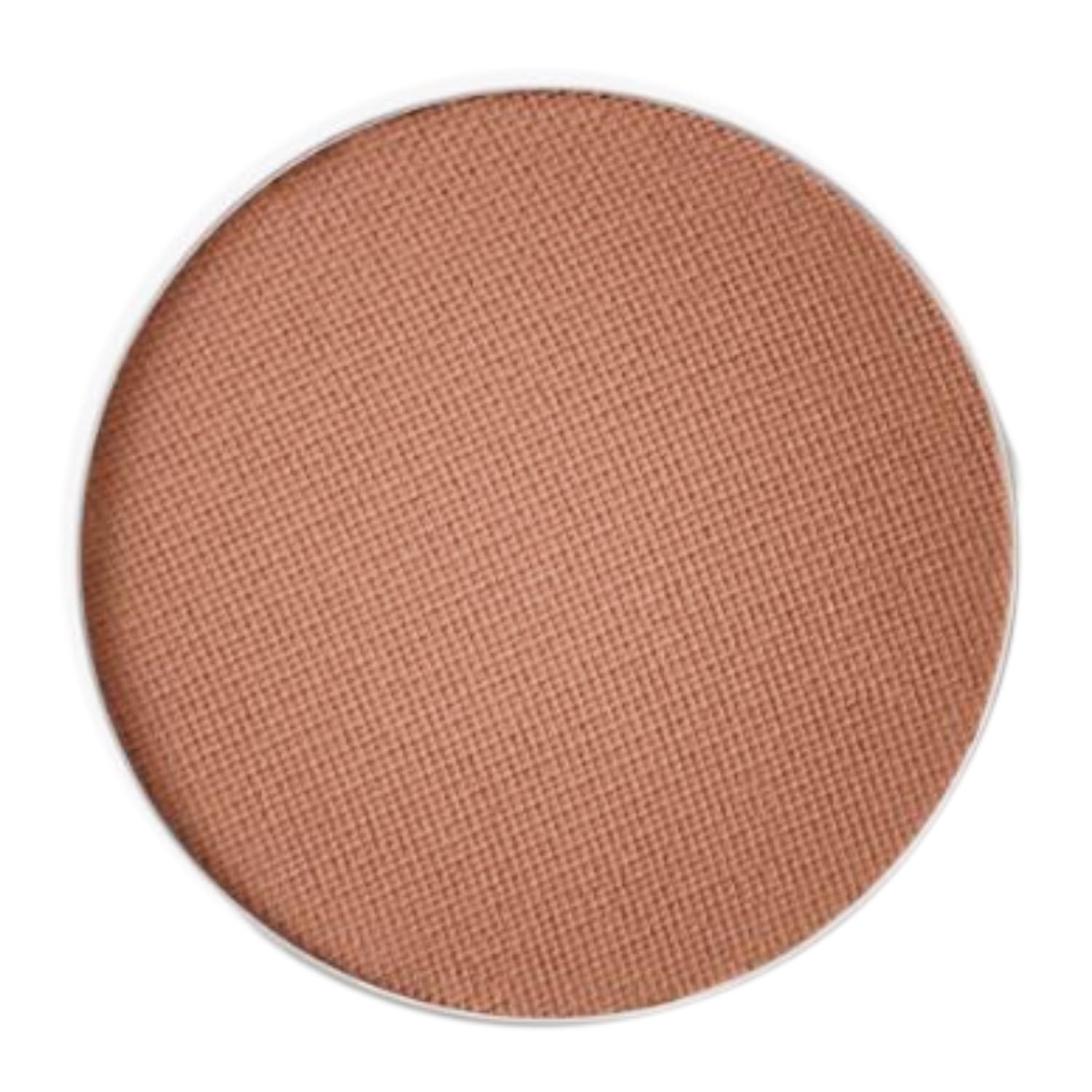 MAC Sandstone eyeshadow refill pan close-up, versatile warm taupe shade for seamless daily looks