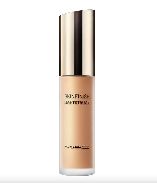MAC Skinfinish Lightstruck Double Gleam glass finish on cheekbone for luminous glow