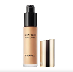 MAC Skinfinish Lightstruck liquid highlighter swatch showing sheer luminosity