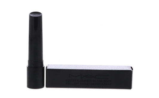 MAC Squirt Plumping Gloss Stick 14 Jet close-up application for glossy, plump lips