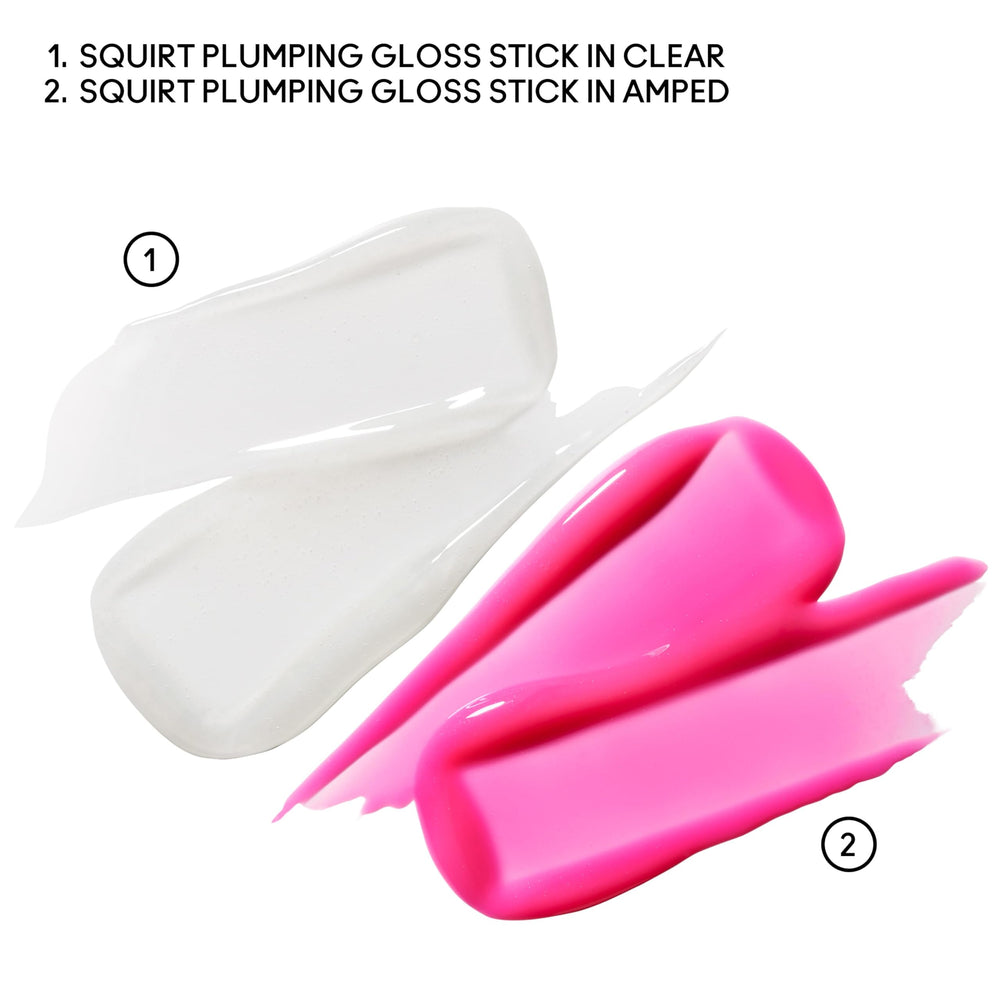 MAC Squirt Plumping Gloss Stick Amped Pink adds rosy color and a plump boost