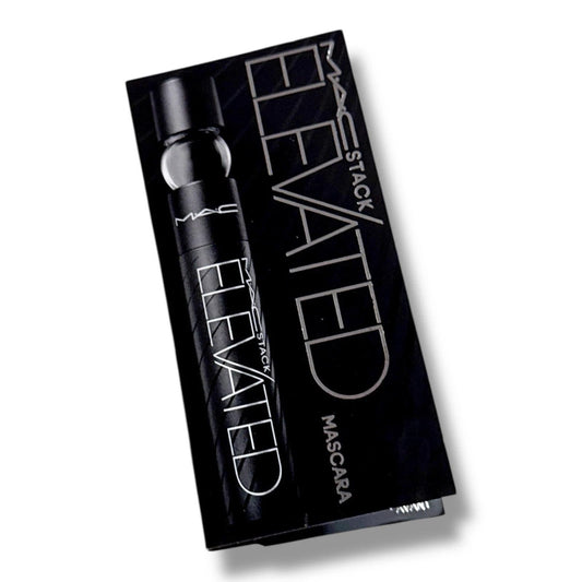 MAC Stack Mascara in black tube with precision brush for dramatic length, volume, and lasting hold