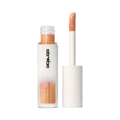 MAC Strobe Beam Starlite bottle showing rose-gold shimmer for a soft cheek glow.