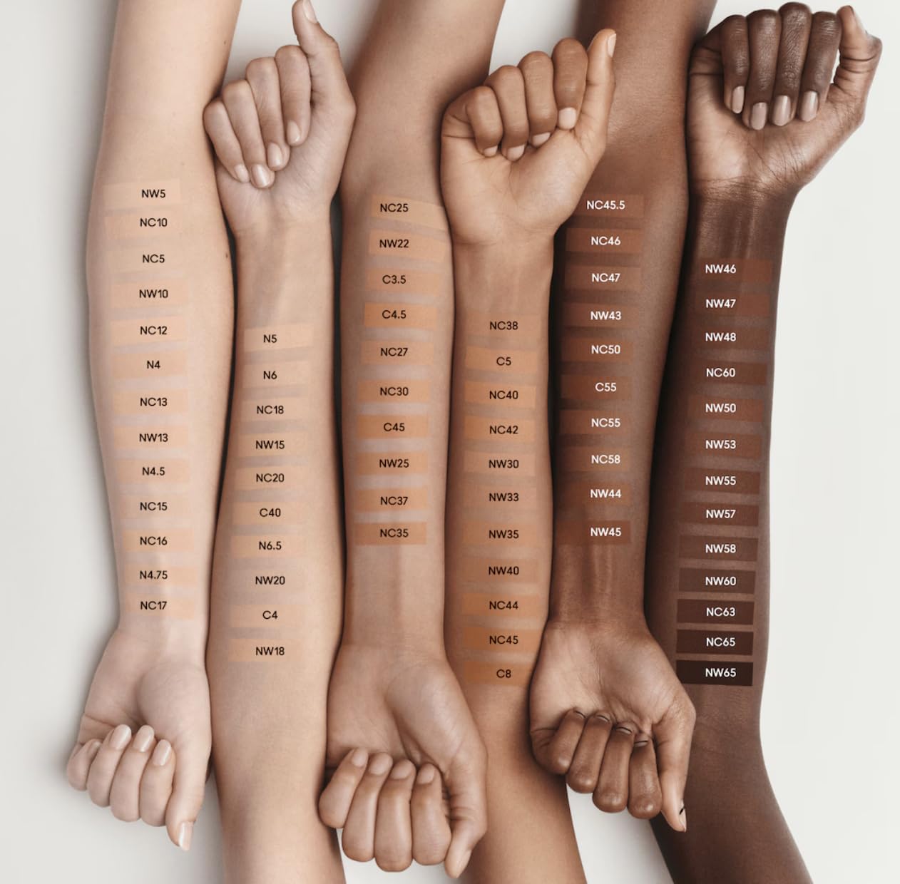 MAC Studio Fix Fluid texture on skin showing even tone and hydration