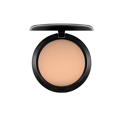 MAC Studio Fix Powder Plus Foundation NW33 compact delivers matte coverage and oil control.