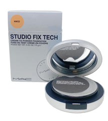 MAC Studio Fix Tech NW22 compact showing warm rosy beige finish for daily wear.