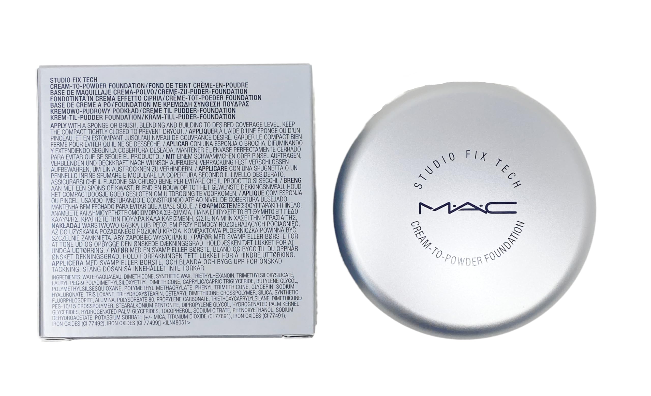 MAC NW22 packaging image highlighting sleek bottle for on-the-go touch-ups.
