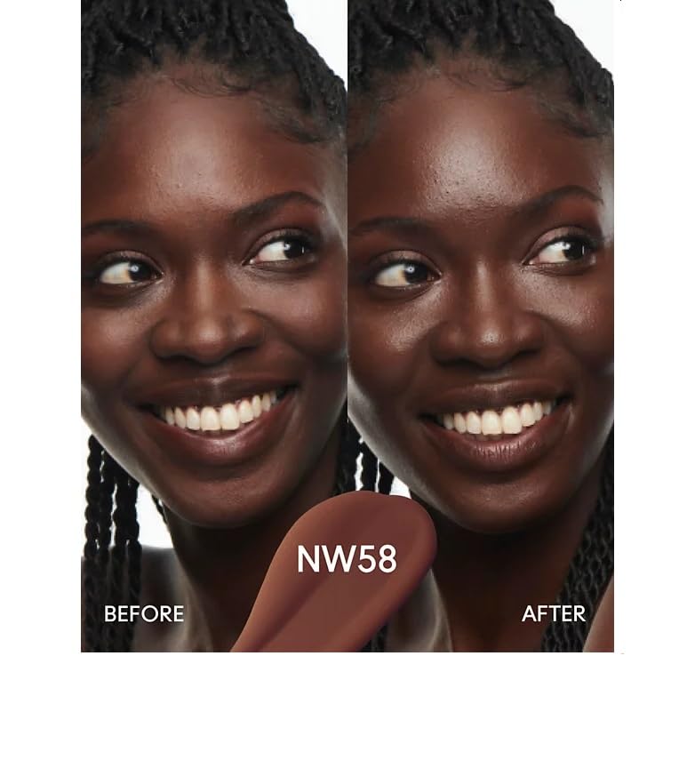 MAC Studio Radiance Serum-Powered Foundation swatches reveal even tone with glow.