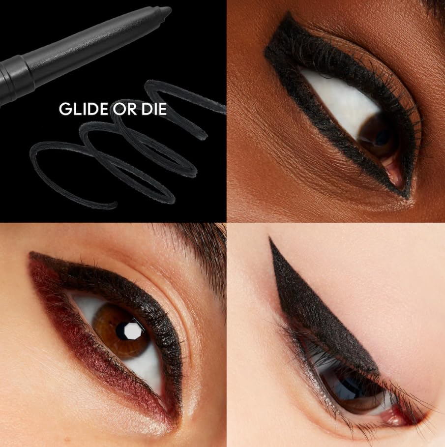 MAC The Last Word teal gel pencil swatch for vibrant waterproof liner.