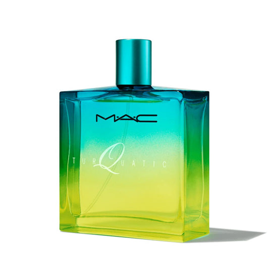 MAC Turquatic Jumbo bottle close-up, sea-inspired fragrance for everyday wear.