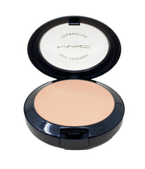 MAC W10 texture swatch demonstrates opaque coverage for long-wearing finish