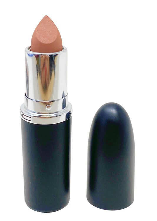 MAC Ximal Silky Matte Lipstick 631 Yash swatch shows vibrant, even color.