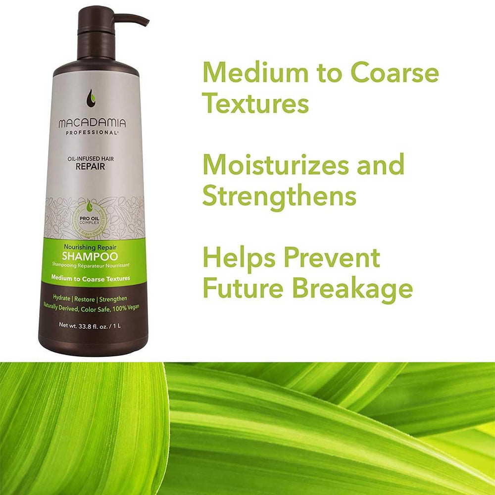 Macadamia Professional Nourishing Moisture Shampoo ingredients emphasize rich moisture delivery