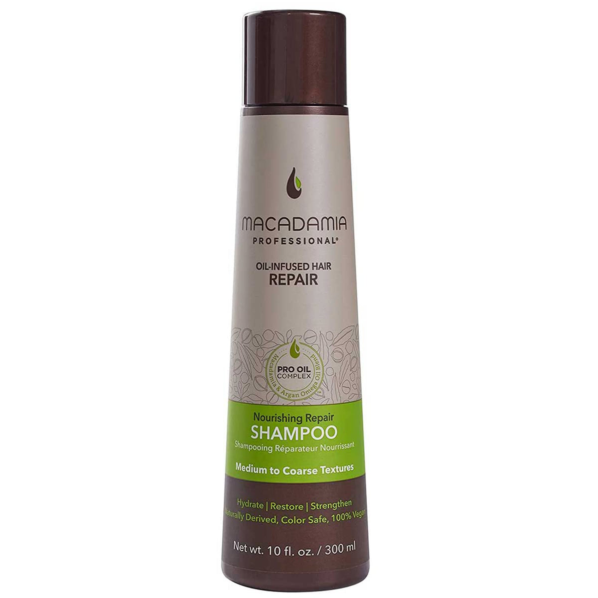 Macadamia Professional Nourishing Shampoo bottle front for moisturized, healthy hair.