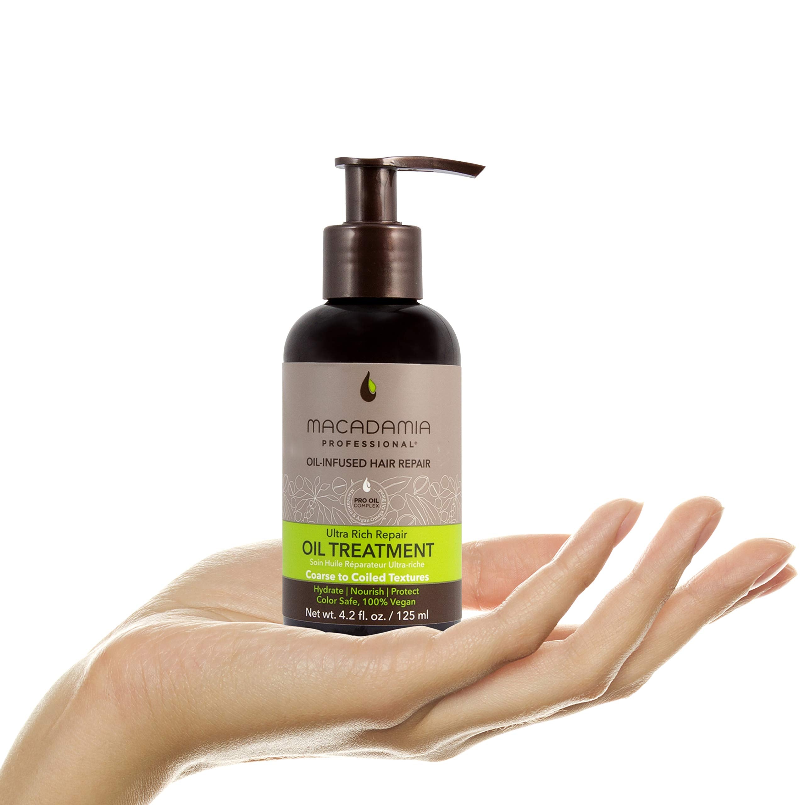 Premium packaging highlights Macadamia Professional quality.