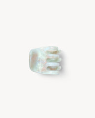 MACHETE Astral Mint mini claw clip close-up showing interlocking teeth design.
