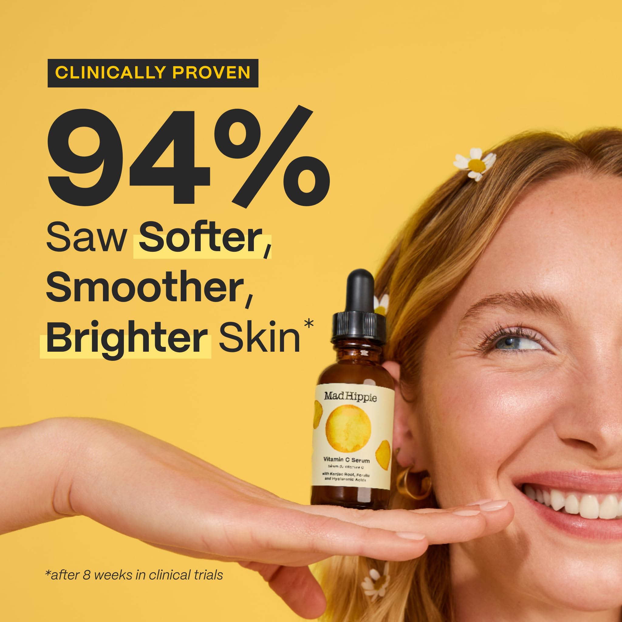 Dropper of Mad Hippie Vitamin C Serum ready for daily application.