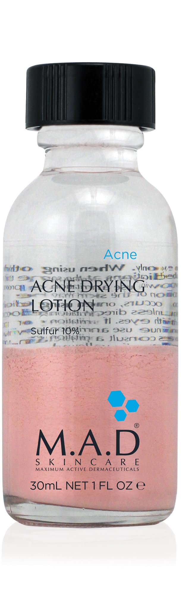 M.A.D Skincare Acne Drying Lotion bottle for targeted spot care