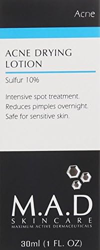 M.A.D Skincare Acne Drying Lotion gel-cream texture with quick absorption