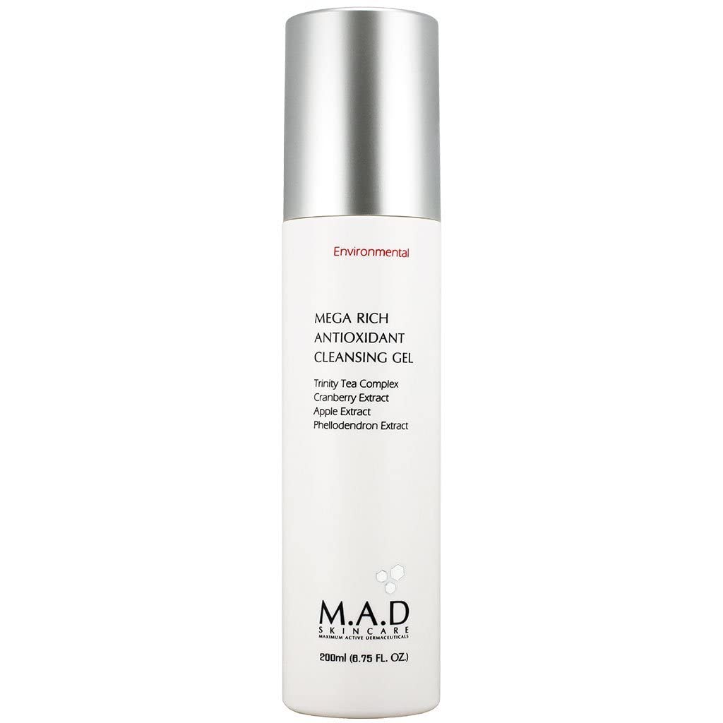 M.A.D Skincare Environmental Mega Rich cleanser bottle for a gentle, nourishing daily cleanse.