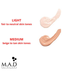 Neutral shade packaging and compact tube suitable for travel and touch-ups