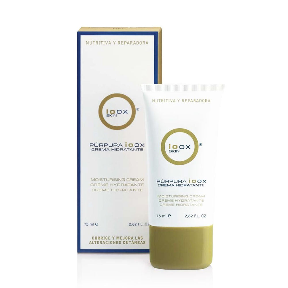 MadayFormula Ioox Purpura Moisturiser 75ml bottle delivers daily hydration and skin comfort.