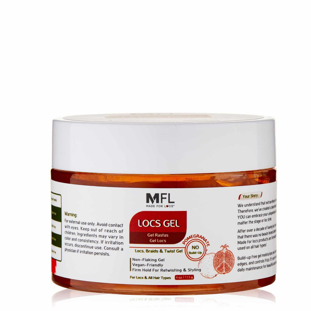 MFL Made for Locs pomade jar front view showing strong hold and definition