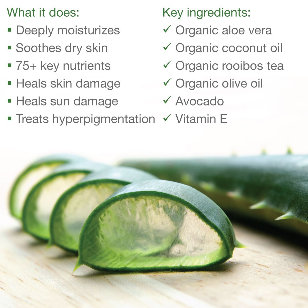 Made from Earth packaging and USA-made formula signifying dermatologist-tested quality.