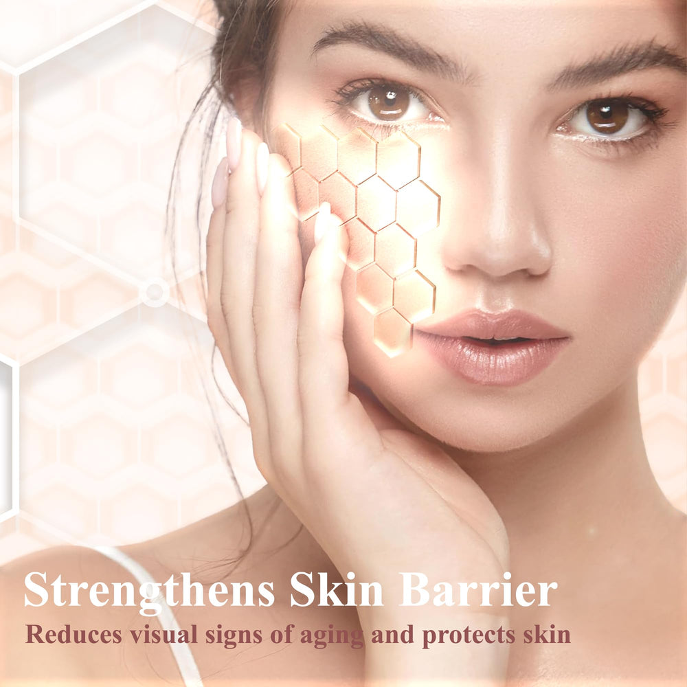 Niacinamide glow close-up emphasizing brightness with Madeca DERMA