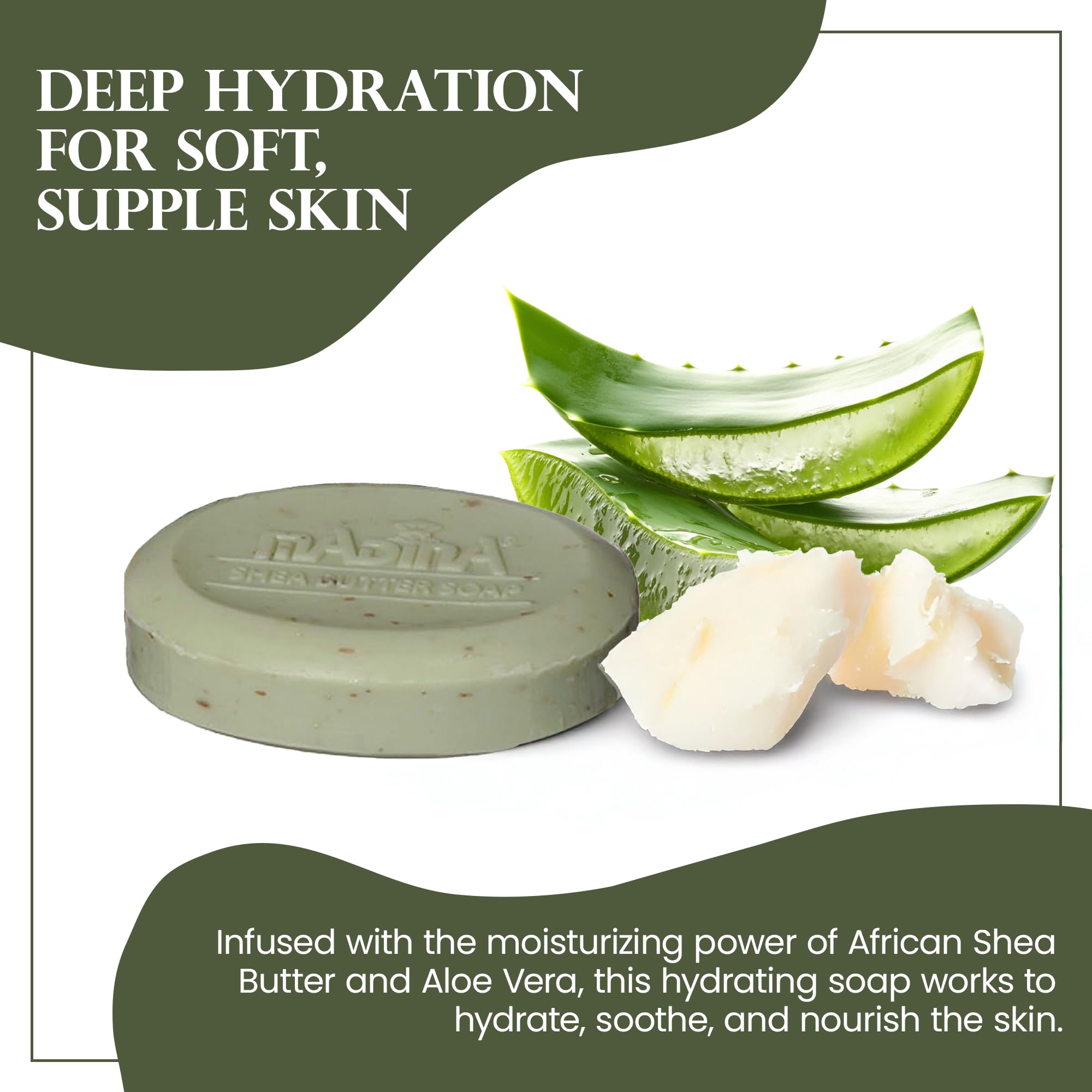 Oats and bran in Madina soap provide mild exfoliation