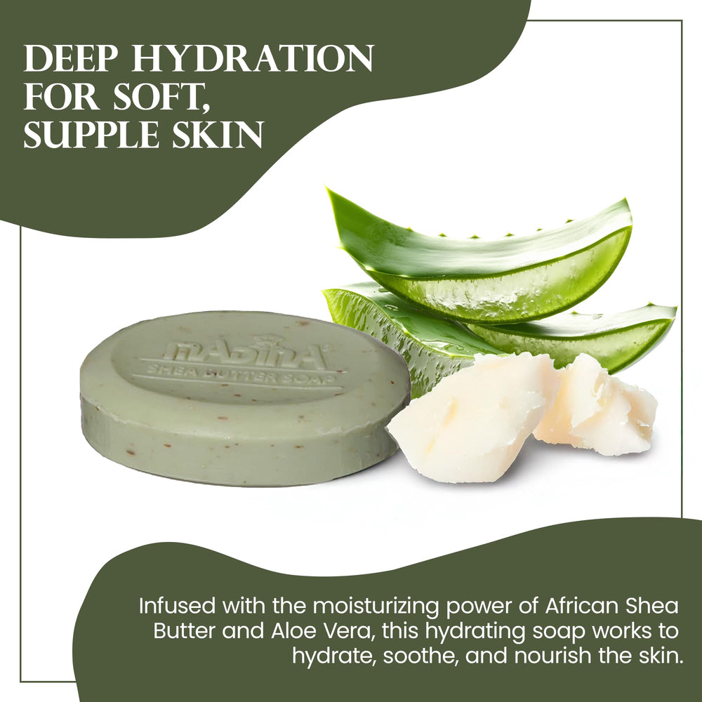 Oats and bran in Madina soap provide mild exfoliation