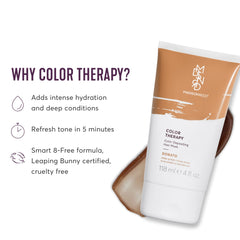 Dorato jar close-up reveals creamy color-deposit formula.