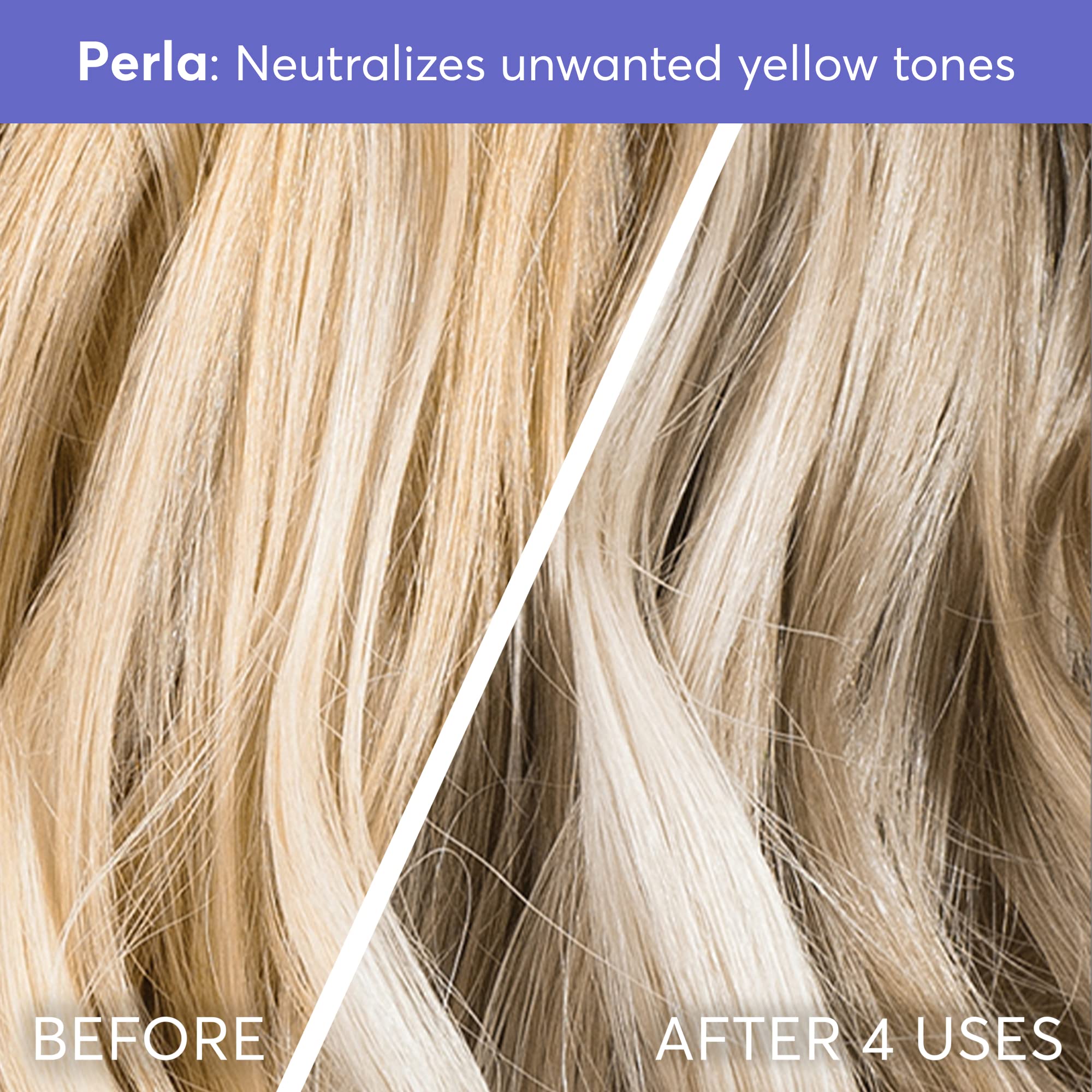 Hair after treatment appears shiny, healthy, and manageable