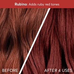 Formula with argan oil and keratin supports strength and conditioning.