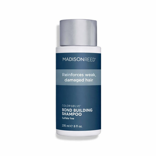 Madison Reed ColorSolve bottle pour shows color-safe cleansing for vibrant color maintenance