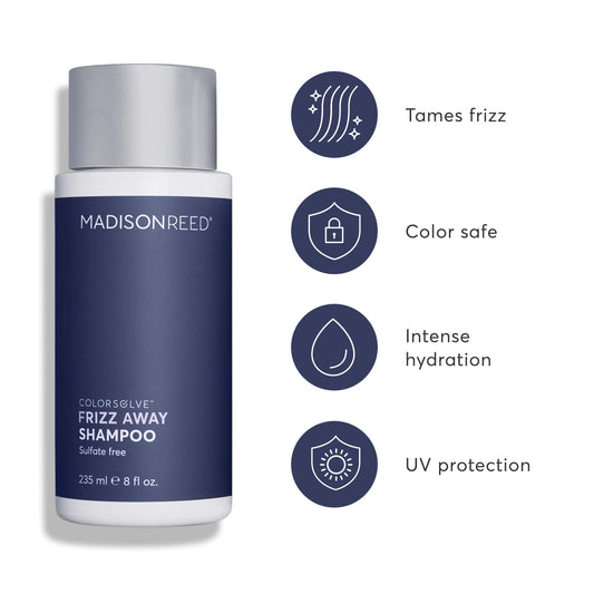 Madison Reed ColorSolve lather on hand shows gentle sulfate-free cleansing for color-treated hair.
