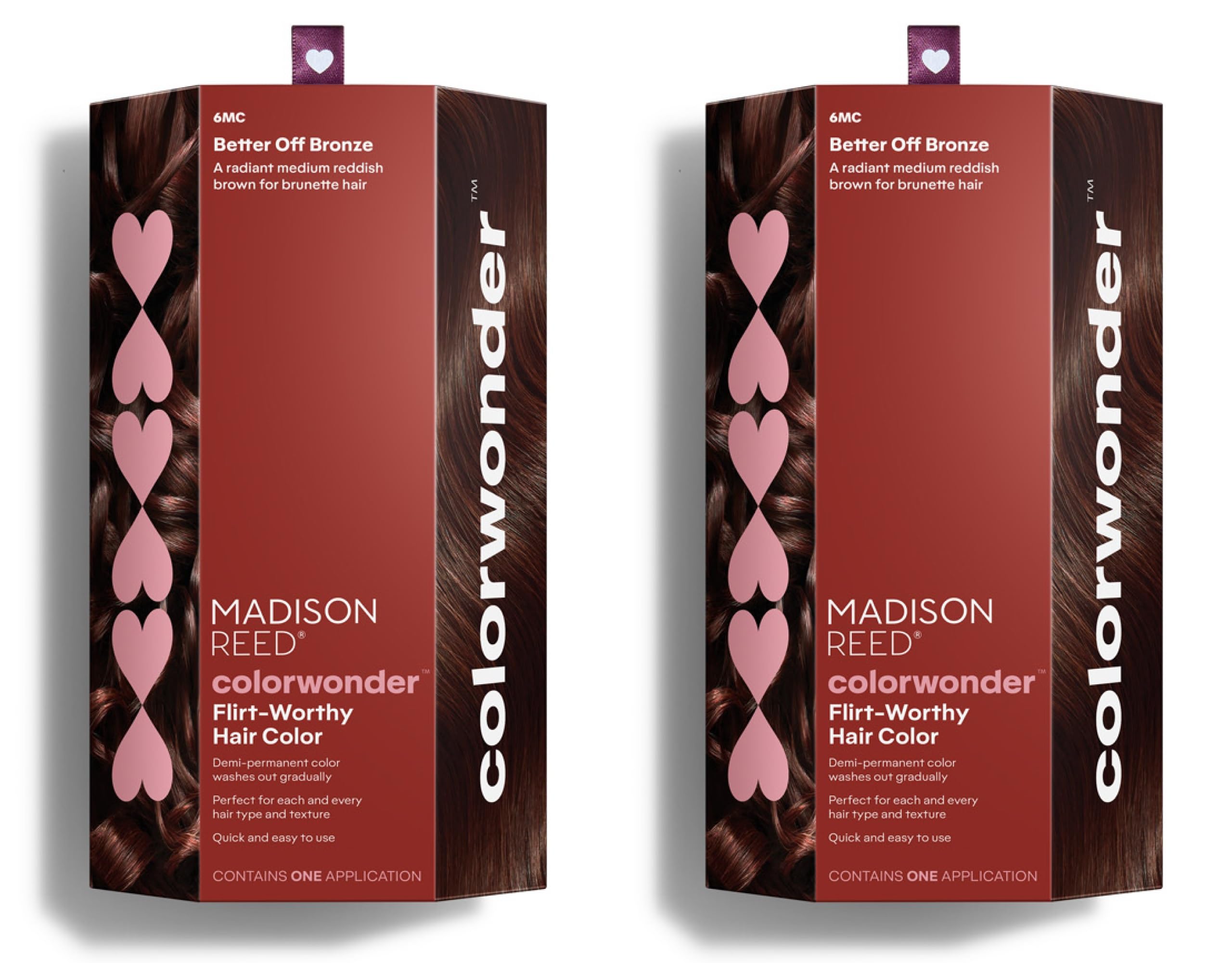 Madison Reed ColorWonder Better Off Bronze swatch shows warm auburn tone for reference
