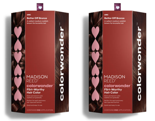 Madison Reed ColorWonder Better Off Bronze swatch shows warm auburn tone for reference