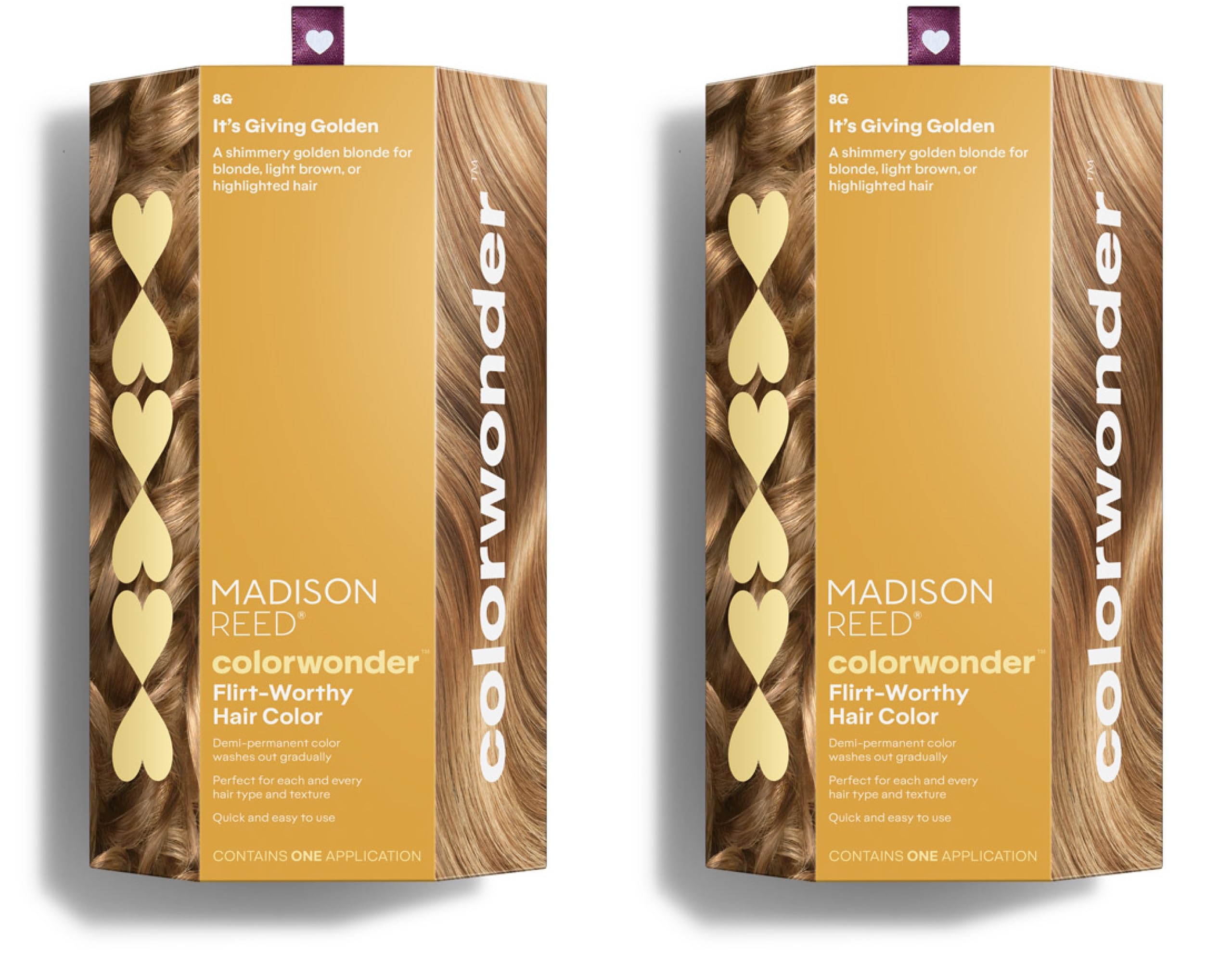 Madison Reed ColorWonder demi-permanent color bottle shows rich golden shade for lasting vibrance