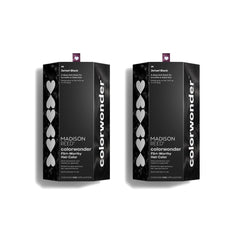 Madison Reed ColorWonder Jetset Black bottle shows vibrant at-home color application.