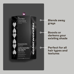 ColorWonder Jetset Black cap enables easy, mess-free mixing during home dyeing.