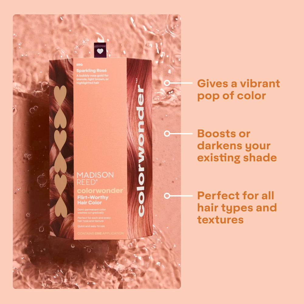 Madison Reed ColorWonder Rose Gold cleansing wipe for prep and cleanup.