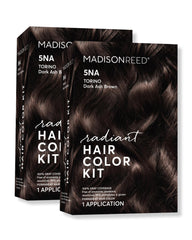 Madison Reed Radiant Color Kit 5NA Torino Brown bottle for even gray blending